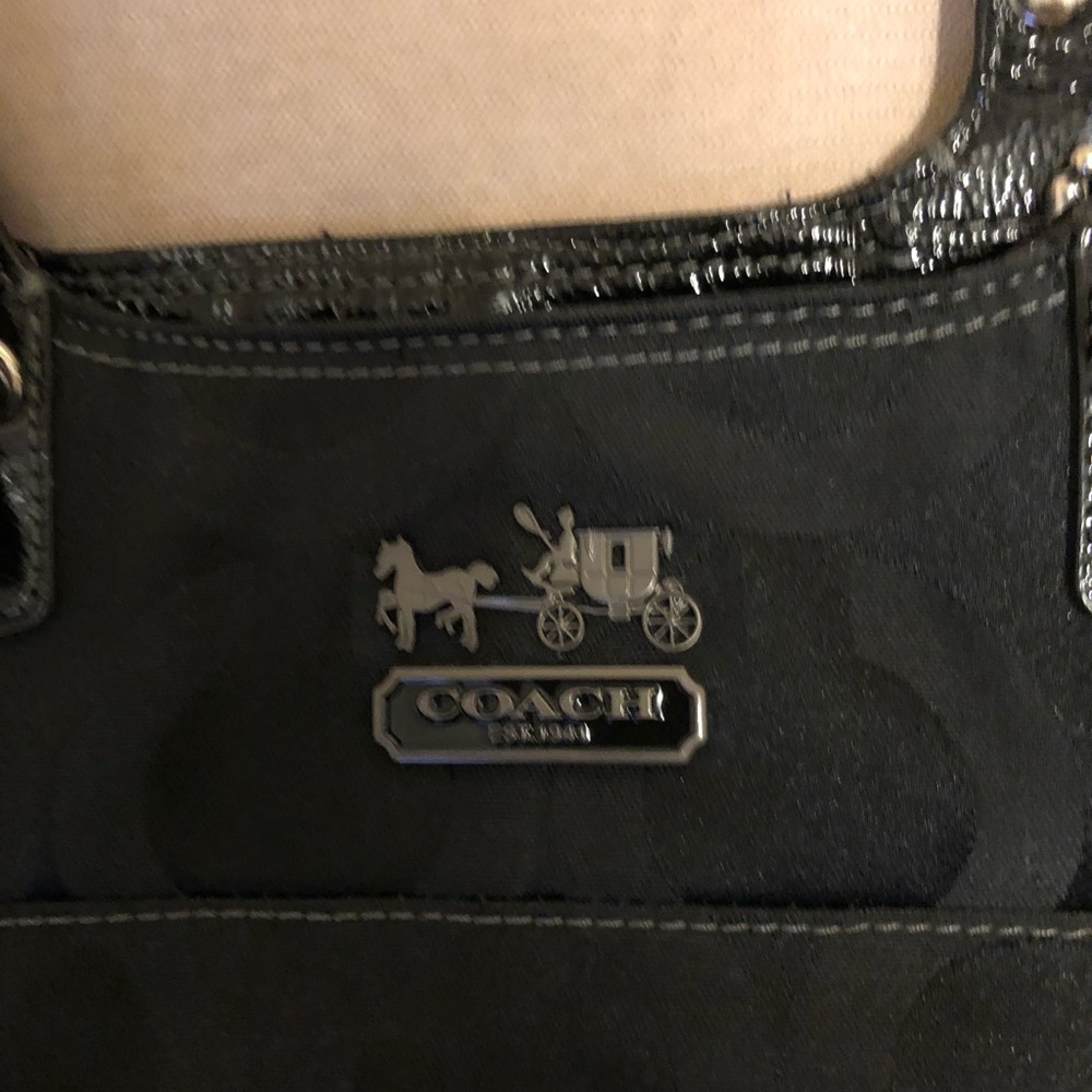 Medium Size Coach Black “Block C” Pattern - image 3